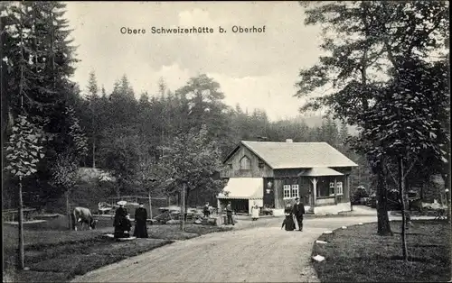 Ak Oberhof im Thüringer Wald, Obere Schweizer Hütte