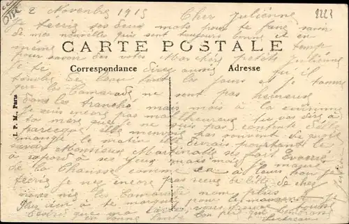 Ak Lassigny Oise, Bombarde en 1914, Rue de Noyon