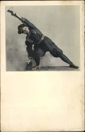 Ak Turnerin bei einer Übung, Gewichte