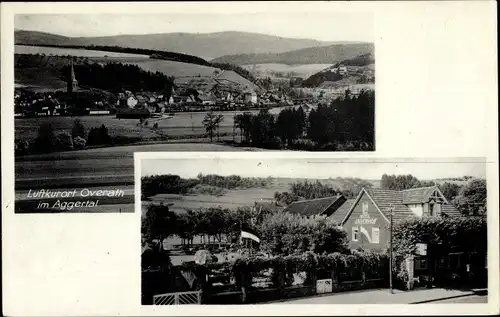 Ak Overath im Bergischen Land, Hotel Jägerhof, Blick auf den Ort