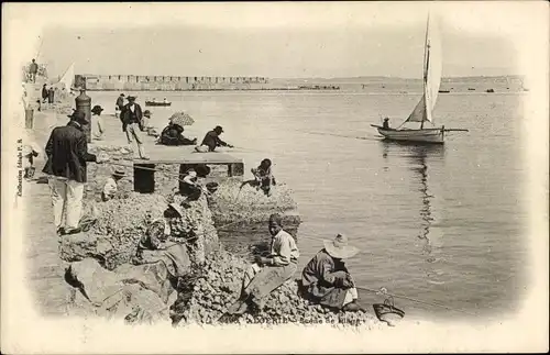 Ak Algerien, Scene de Plage