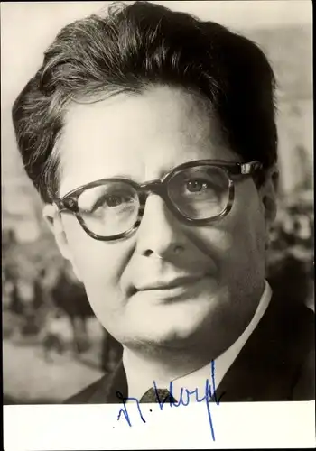 Ak Politiker Hans-Jochen Vogel, Portrait, Autogramm