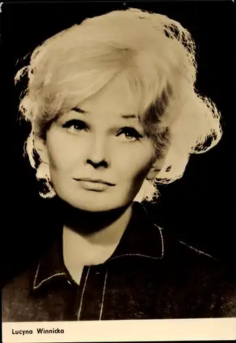 Ak Schauspielerin Lucyna Winnicka, Portrait, Mutter Johanna von den Engeln