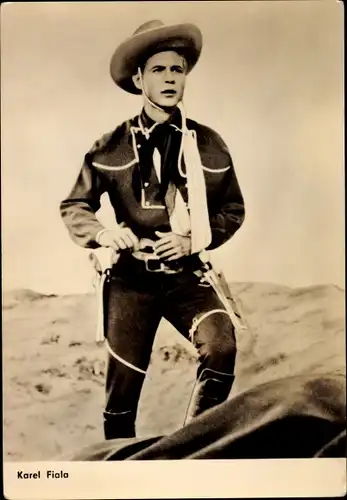 Ak Schauspieler Karel Fiala, Cowboy, Limonaden Joe