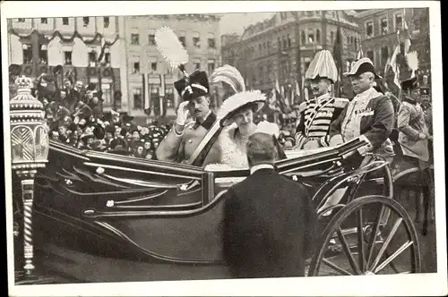 Ak Braunschweig, Herzog Ernst August mit Viktoria Luise, 3 November 1913