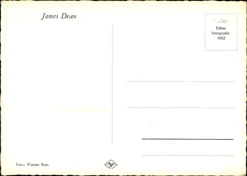 Ak Schauspieler James Dean, Portrait