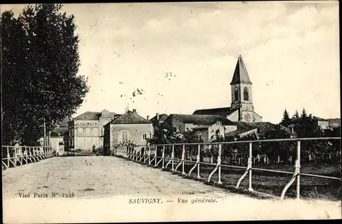 Ak Sauvigny Meuse, Vue generale