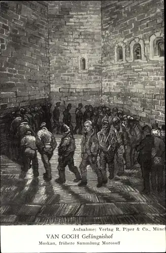 Künstler Ak Van Gogh, Gefängnishof, frühere Sammlung Morosoff