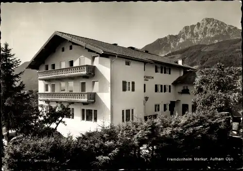 Ak Aufham Anger in Oberbayern, Fremdenheim Merkur