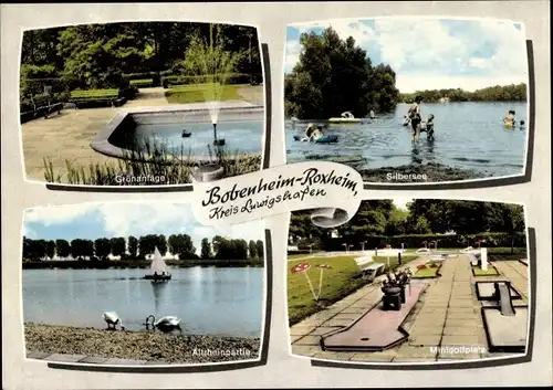 Ak Bobenheim Roxheim in der Pfalz, Seeblick, Park, Minigolfbahn