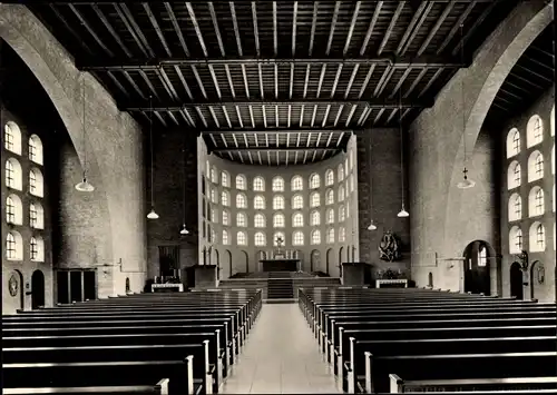 Ak Speyer am Rhein, Pfarrkirche St. Bernhard, Innenansicht