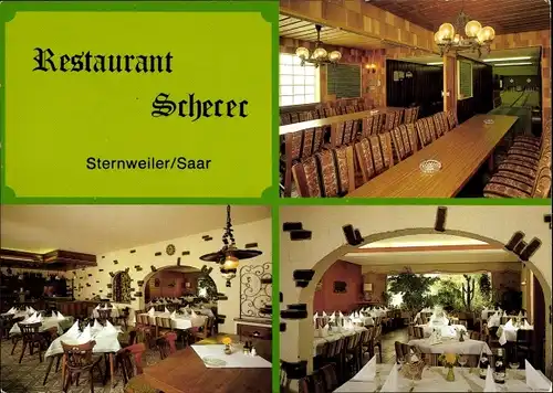 Ak Stennweiler Schiffweiler im Saarland, Restaurant Scherer, Bundeskegelbahn