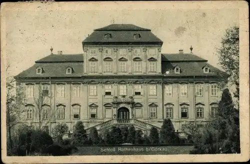 Ak Červený Hrádek Rothenhaus Jirkov Görkau Region Aussig, Schloss