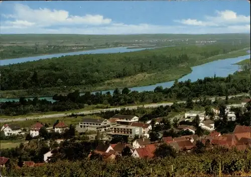 Ak Bad Bellingen in Baden Württemberg, Thermalmineralbad Bellingen, Blick auf den Rhein