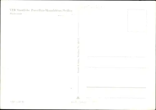 Ak Meißen an der Elbe, VEB Staatliche Porzellan-Manufaktur-Meißen