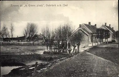 Ak Ouderkerk aan den IJssel Südholland, Kromme bij de Groene plaats