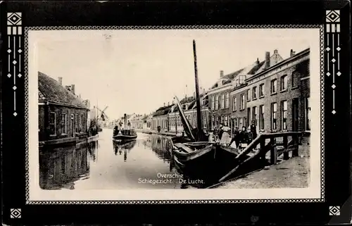 Präge Passepartout Ak Overschie Rotterdam Südholland, Schiegezicht, De Lucht