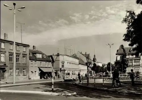 Ak Güstrow in Mecklenburg, Eisenbahnstraße