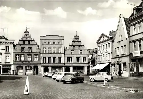 Ak Güstrow in Mecklenburg, Marktplatz