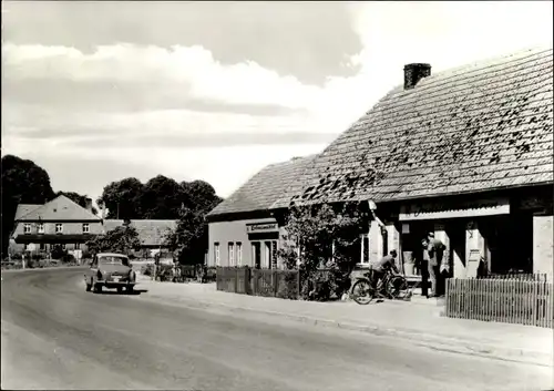 Ak Lützow in Mecklenburg, Hauptstraße, Geschäft