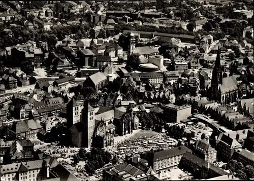 Ak Münster in Westfalen, Fliegeraufnahme der Stadt