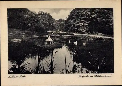 Ak Mülheim an der Ruhr, Teichpartie im Witthausbusch