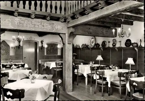 Ak Bad Neuenahr Ahrweiler in Rheinland Pfalz, Hotel Restaurant Zum Ännchen, Inneres