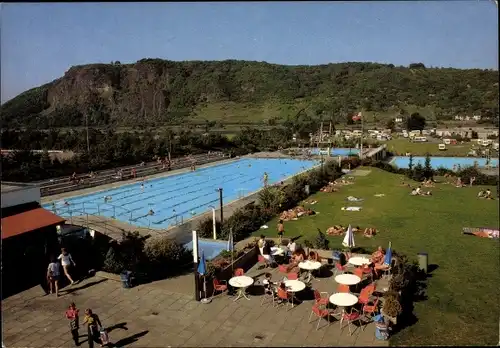 Ak Remagen am Rhein, Luftbild vom Schwimmbad