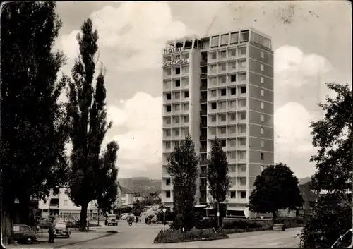 Ak Ravensburg in Württemberg Oberschwaben, Hochhaus, Hotel Europa