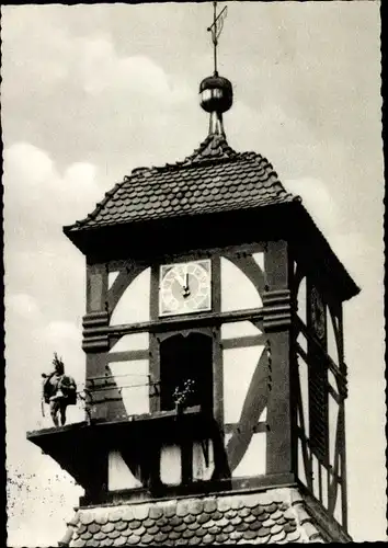 Ak Eschwege im Werraland, Schlossturm mit Dietemann, Glockenturm