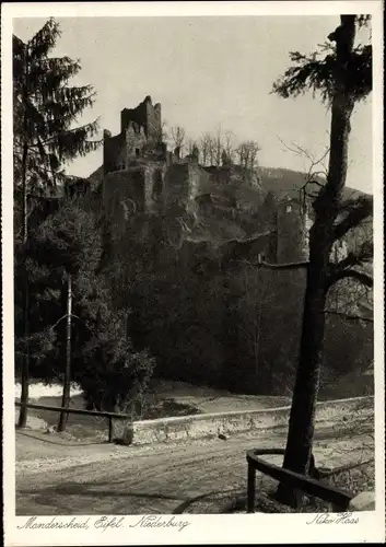 Ak Manderscheid in der Eifel Rheinland Pfalz, Niederburg