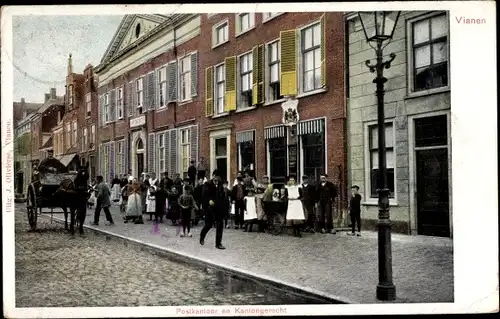 Ak Vianen Utrecht Niederlande, Straßenpartie, Passanten