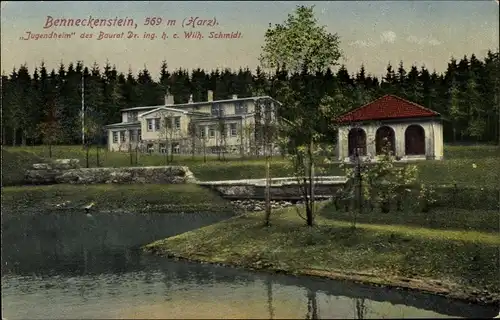 Ak Benneckenstein Oberharz, Jugendheim des Baurat Dr. Ing. h. e. Wilh. Schmidt