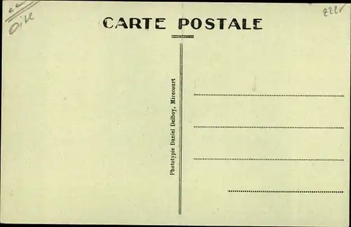 Ak Noyon Oise, Poste et Rue l'Eveche