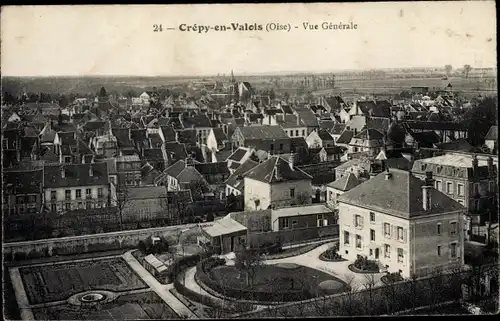 Ak Crépy en Valois Oise, Vue Generale