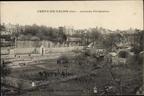 Ak Crépy en Valois Oise, Anciennes Fortifications