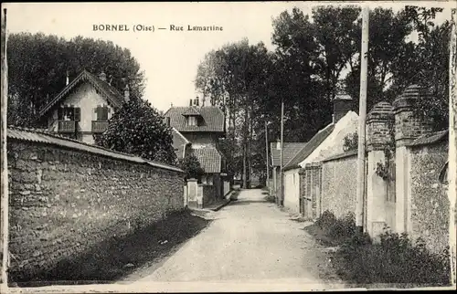 Ak Bornel Oise, Rue Lamartine