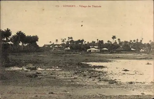 Ak Conakry Konakry Guinea, Village des Temines