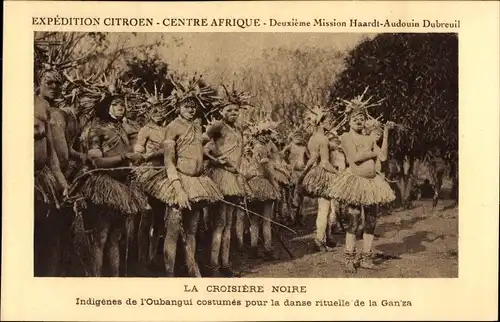Ak Zentralafrikanische Republic, Expedition Citroen, La Croisiere Noire, Mission Haardt Audouin