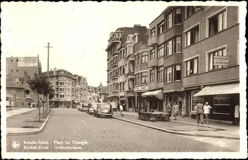 Ak Zoute Knokke Heist Heyst Knocke sur Mer Westflandern, Place du Triangle