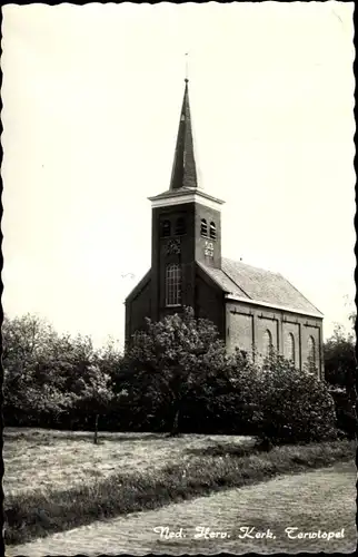 Ak Terwispel Friesland Niederlande, Ned. Herv. Kerk