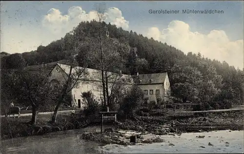 Ak Gerolstein in der Eifel, Gerolsteiner Mühlenwäldchen