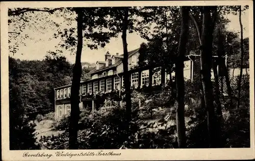 Ak Gevelsberg im Ruhrgebiet, Waldgaststätte Forsthaus