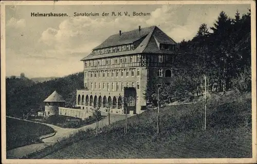 Ak Helmarshausen Bad Karlshafen in Hessen, Sanatorium der AKV Bochum