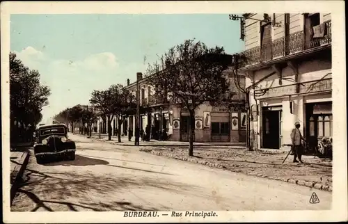 Ak Burdeau Algerien, Rue Principale