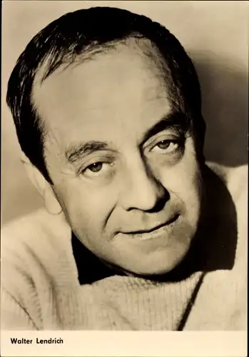Ak Schauspieler Walter Lendrich, Portrait, Ware für Katalonien