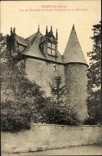 Ak Stainville Lothringen Meuse, Une des Tourelles de l'ancien Chateau datant de XIV siecle