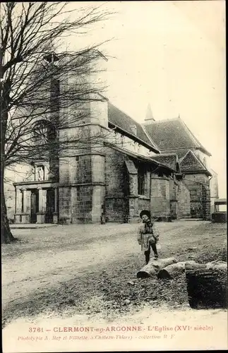 Ak Clermont en Argonne Lothringen Meuse, L'Eglise, XVI siecle