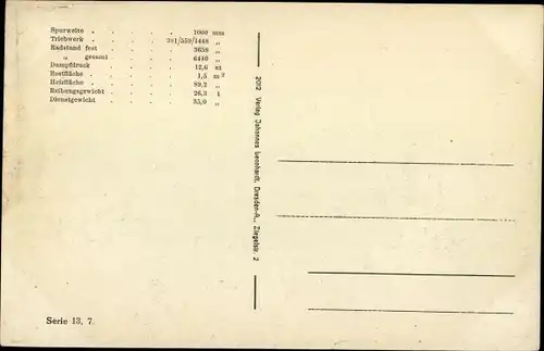 Ak Indische Eisenbahn, 2 C Personenzuglokomotive, Jodhur Bikaner Bahn, Hanomag, Dampflok