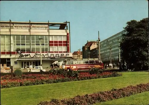 Ak Dresden Altstadt, Postplatz, HOG Am Zwinger, Autobus